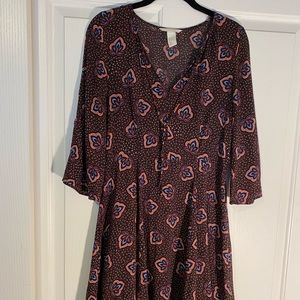 Fun, patterned A-line dress